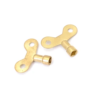 Ключ для водопроводного крана, латунный особый замок, квадратный, 2 шт.