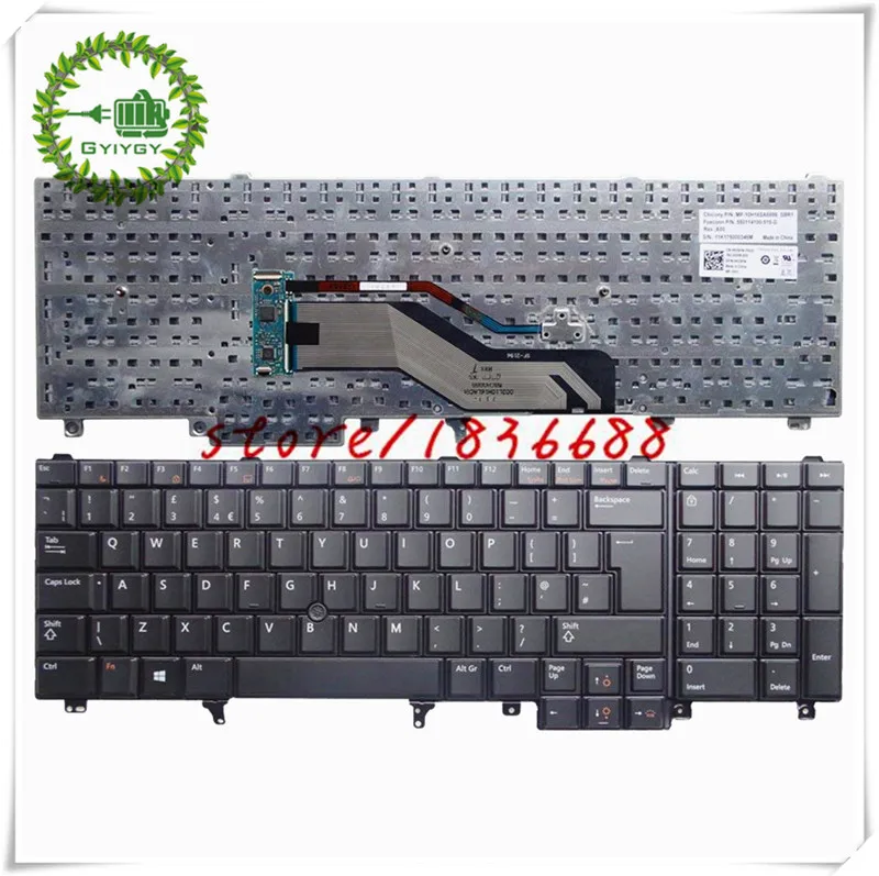 GYIYGY клавиатура для Dell Latitude E6520 E5520 5530 6530 M4700 M6700 M4600 6600 Клавиатура