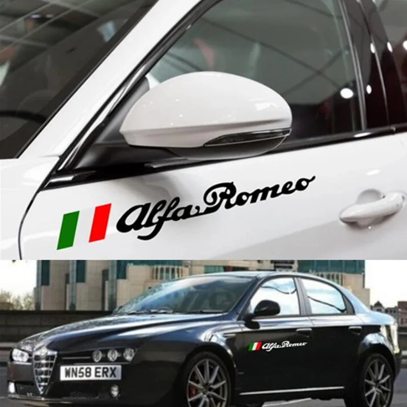 1 комплект/2 шт. новый флаг Alfa Romeo из Италии автомобильная боковая эмблема значок