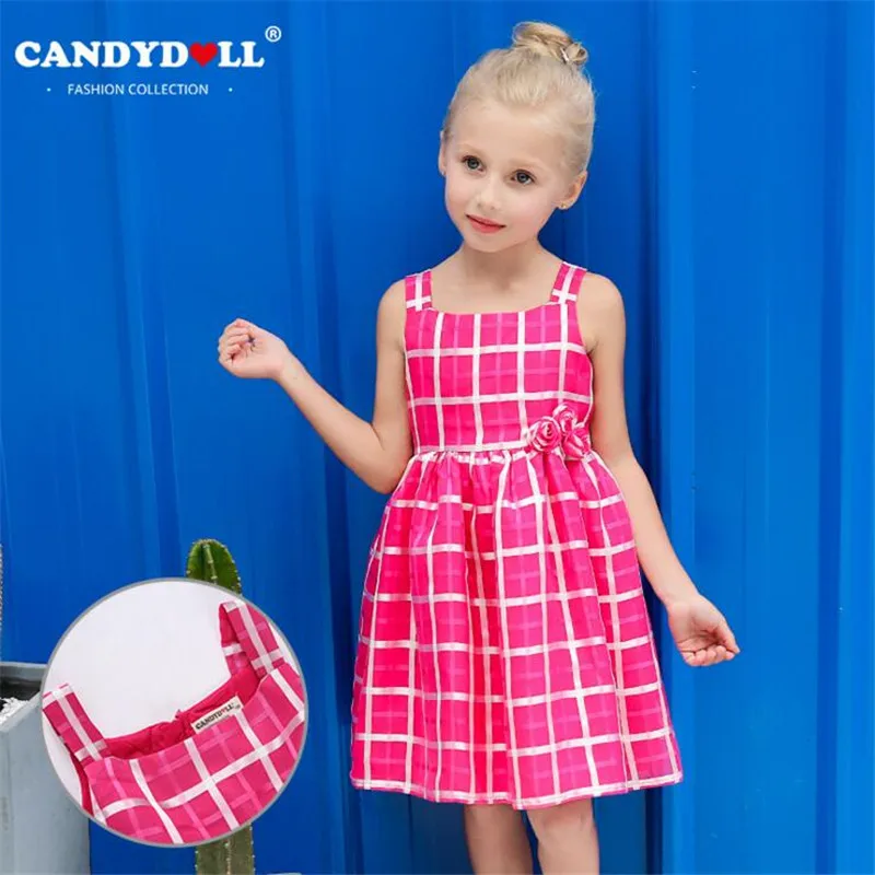CANDYDOLL 2017 Fashion Girls Dress Girl Princess Party Summer Dresses Children Clothing Bosudhsou Cotton Baby Clothes | Детская одежда
