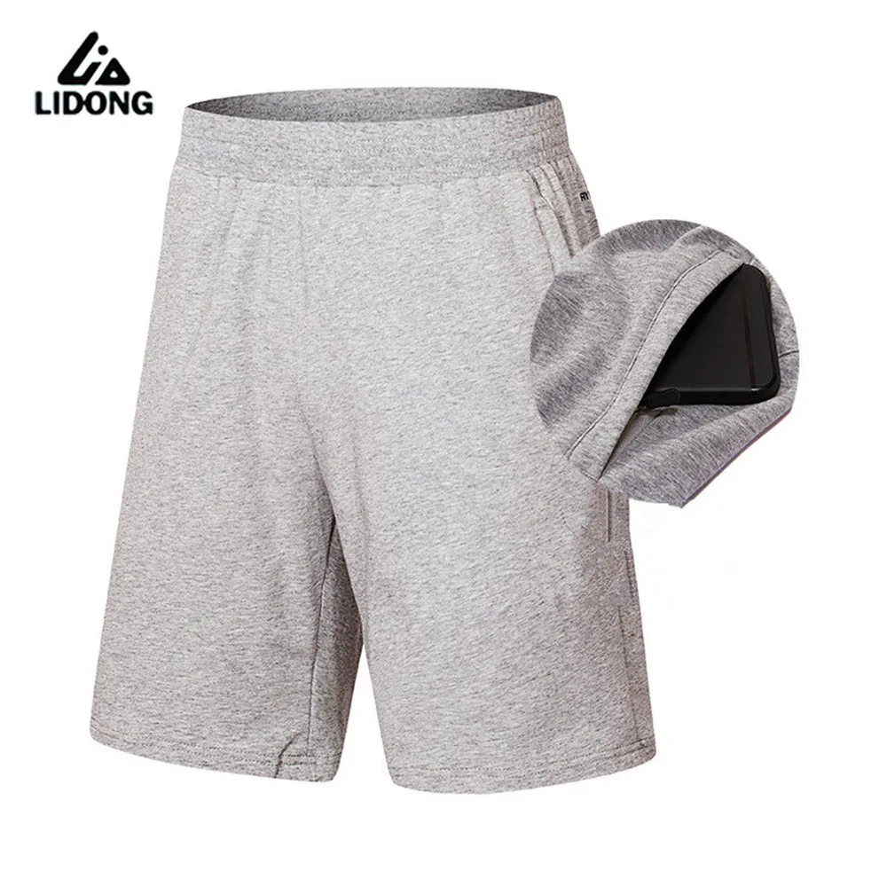 Наружные 100% хлопковые шорты для бега быстросохнущие мужские футбольные