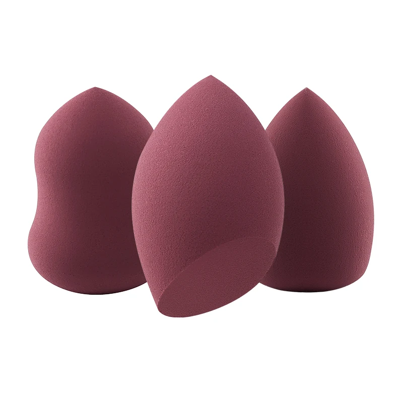 

3 Pc Foundation Pressed Powder Smooth Sponge Water Drop Cosmetic Puff Makeup Applicator Wet & Dry Dual Use Beauty Tools