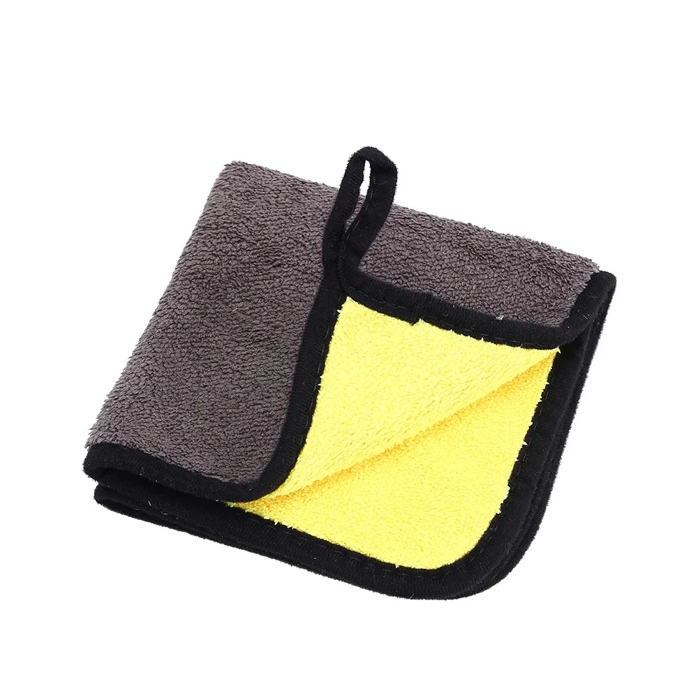 Многоразовое полотенце для автомойки плотное двухстороннее из микрофибры