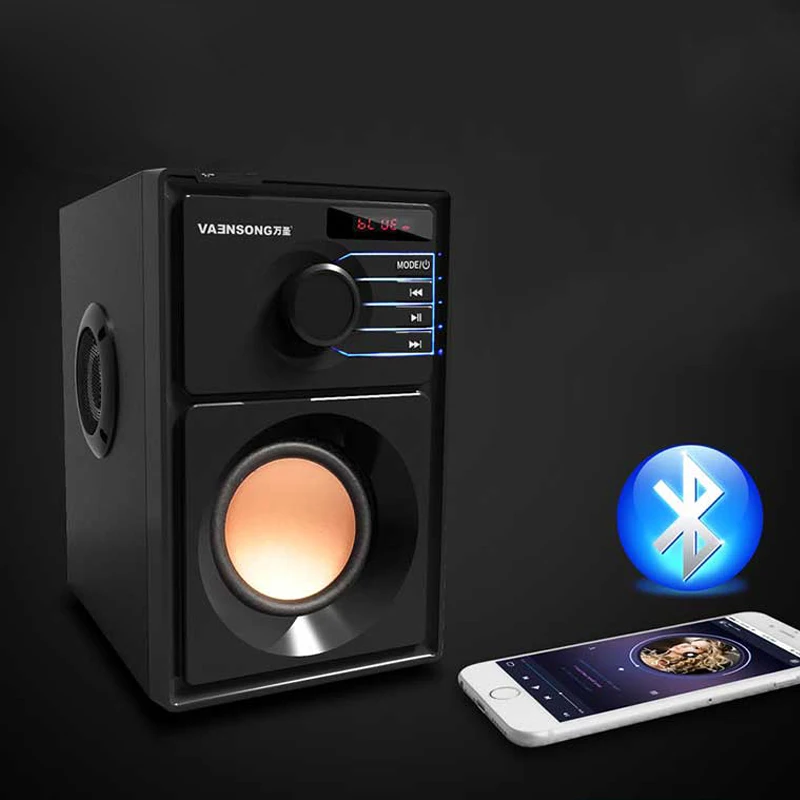 Bluetooth-Колонка A10 портативная деревянная с поддержкой TF-карты USB | Электроника