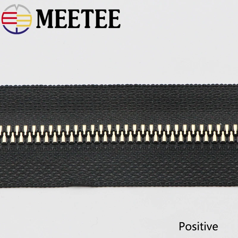3 ярда Meetee 5 # молния из смолы имитация медных зубов открытый конец DIY шитье швейное