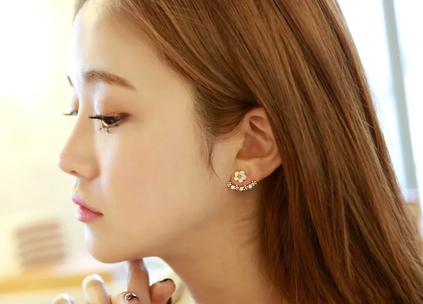 Zoeber кристаллы в форме цветов виде геометрических фигур серьги гвоздики для