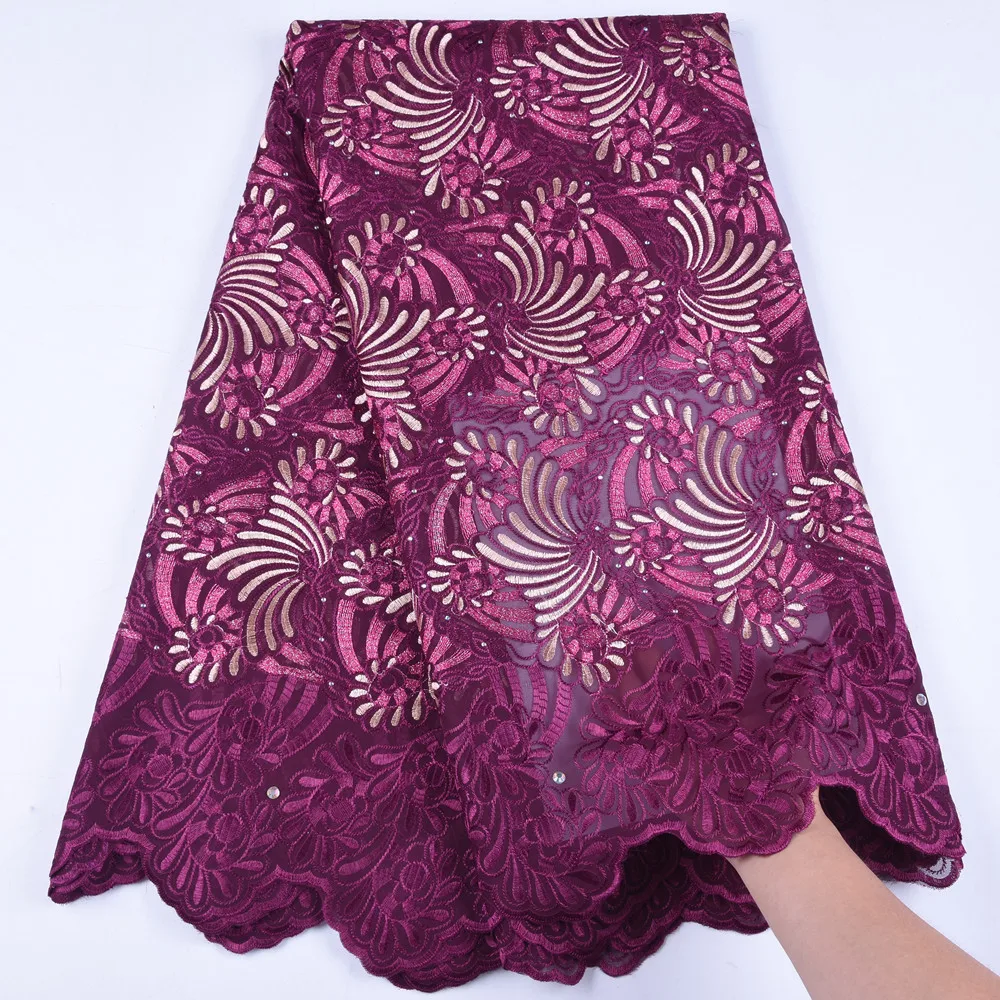 

Cotton Lace Fabric Fashion African Cotton Swiss Voile Lace In Switzerland High Quality Embroidery Dry Lace Fabric For Wedd A1643