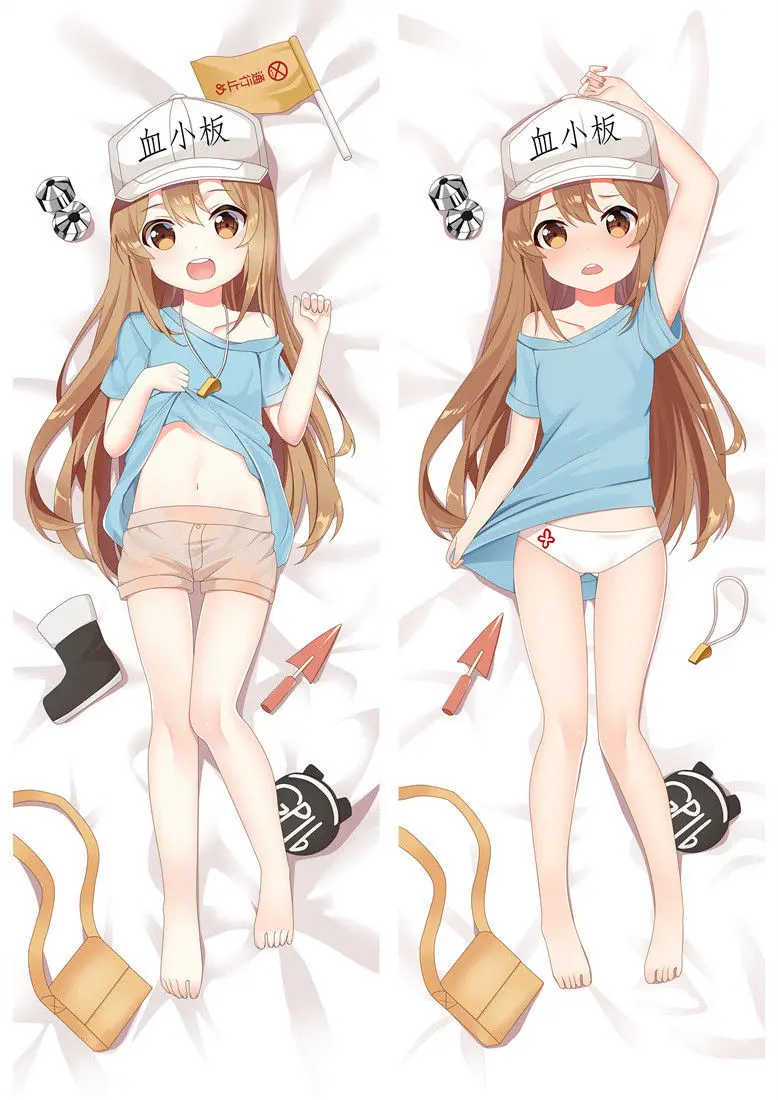 Суэф Аниме Манга Hataraku Saibou Dakimakura двусторонний диванная Подушка Обложка