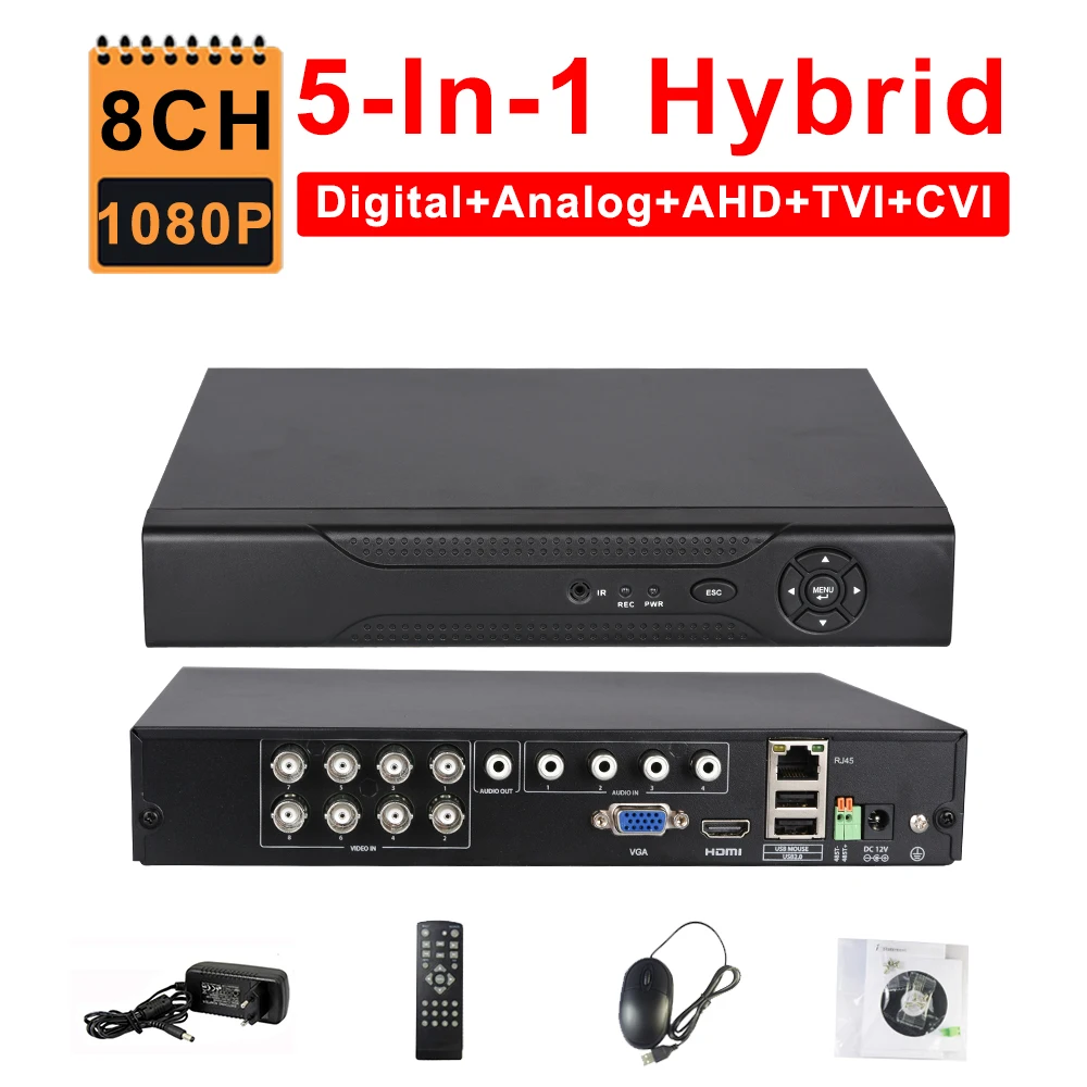 

Камера видеонаблюдения, 8 каналов, AHD, 1080N, DVR, IP, NVR, TVI, CVI, аналоговый, 5 в 1, гибридный, HVR, HDMI, 3G, Wi-Fi, ONVIF, P2P, обнаружение движения