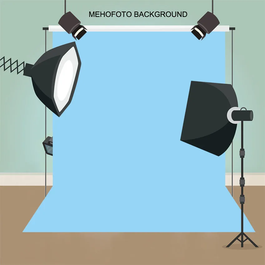 MEHOFOTO небесно-голубой фон для фотосъемки однотонный портретный фото на заказ