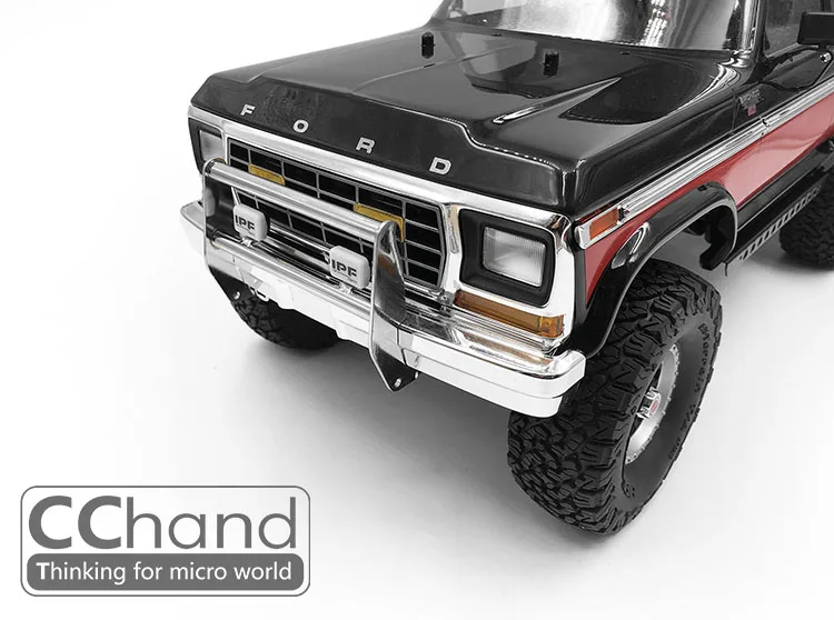 Передний металлический бампер с IPF светильник для TRAXXAS DEFENDER TRX 4 BRONCO crawler car|Детали и