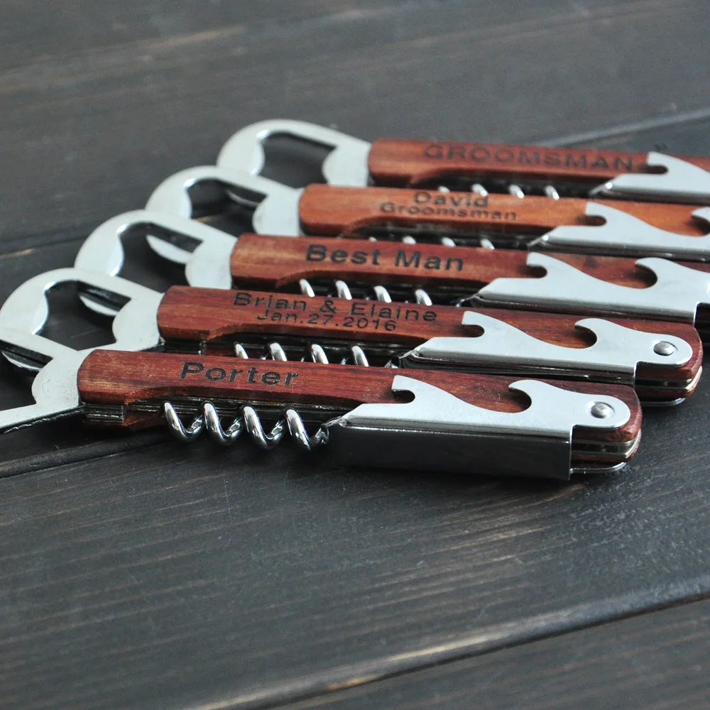 Персонализированные многофункциональные штопор открывалка для бутылок вина Нож