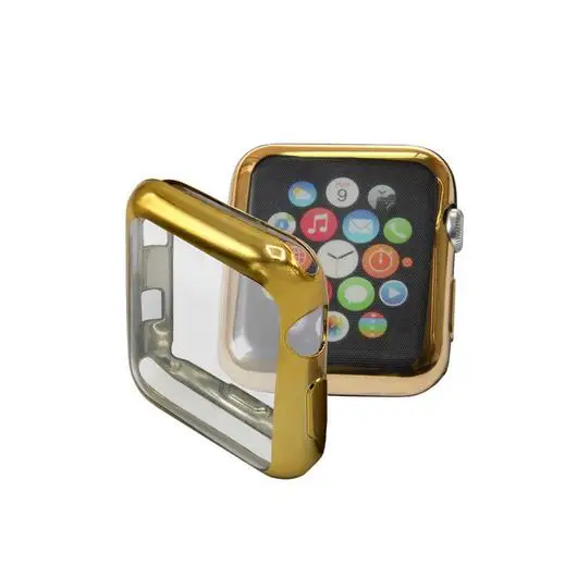 Резиновый чехол для Apple Watch Series 4 3 2 1 Защитная крышка для iWatch 40 мм 44 мм 38 мм 42 мм полный экран