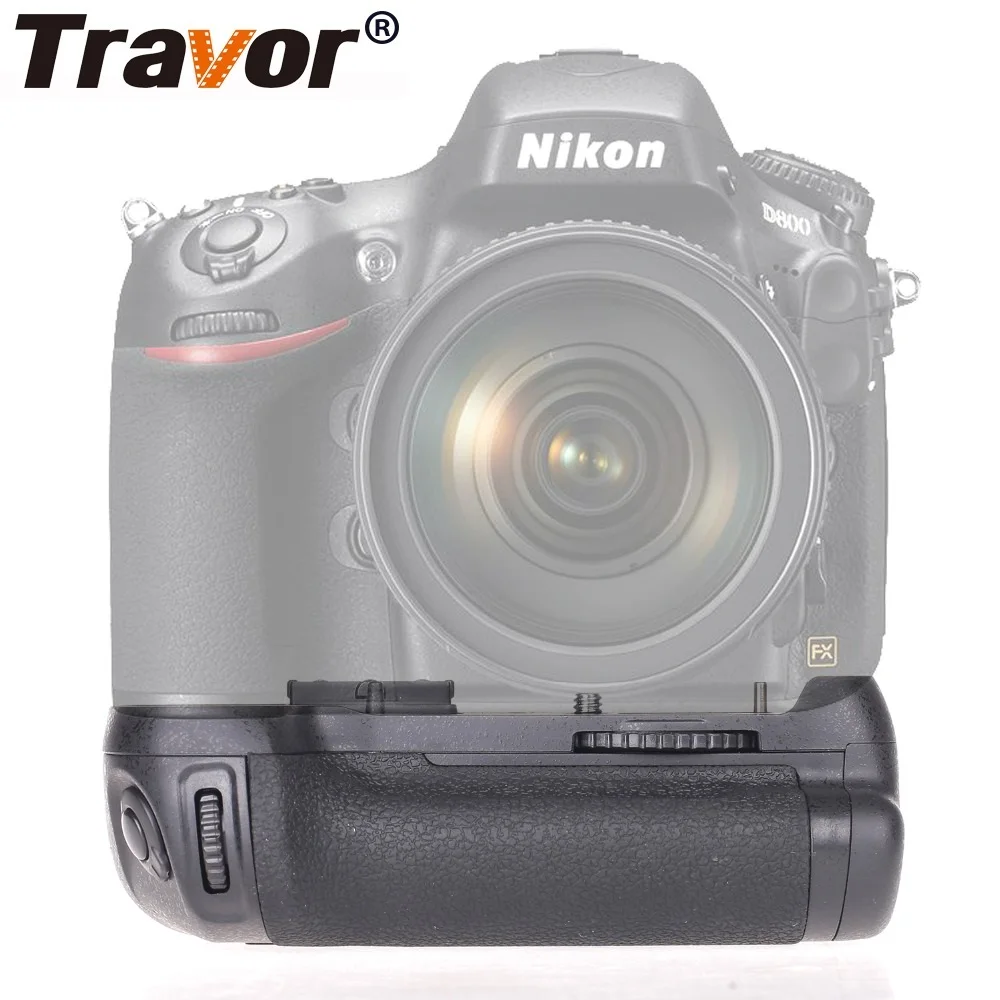 Travor Вертикальная Батарейная ручка для камеры NIKON DSLR D810 D800 D800E Батарейная ручка работает с EN-EL15 заменить MB-D12