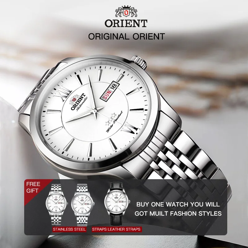 Английская Неделя дисплей 100% оригинальные ориентские мужские часы