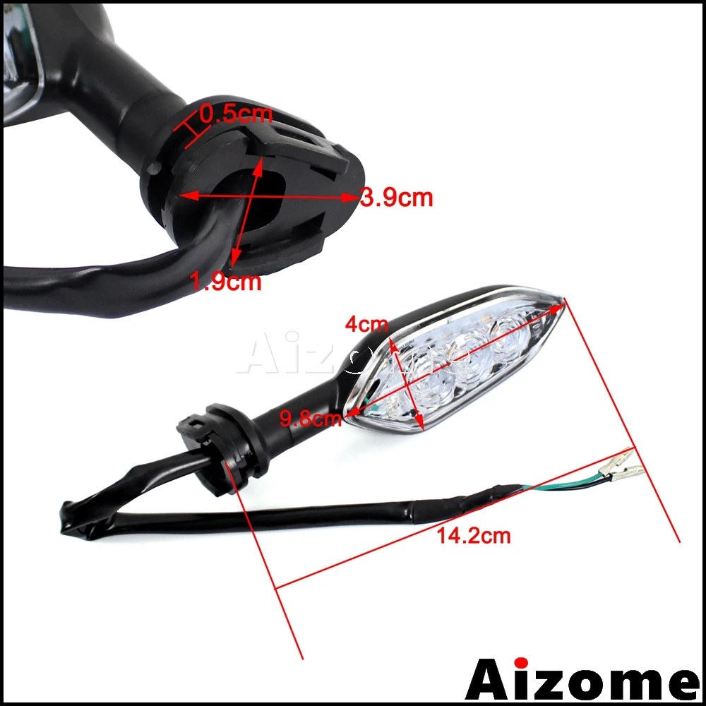 Светодиодные поворотники для мотоциклов указатели поворота Yamaha YZF R1 R3 R6 R6S R15 R25| |