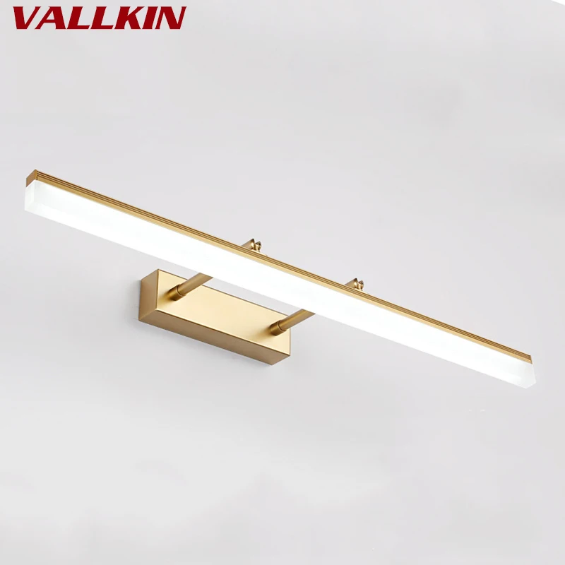 Модные металлические светодиодные передние зеркальные светильники для ванной