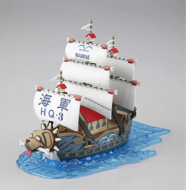 Original anime one piece Monkey D Garp Grand ship collection boat 08 Assembling toy model kit boy kids gifts Brinquedo HQ.3 | Игрушки и