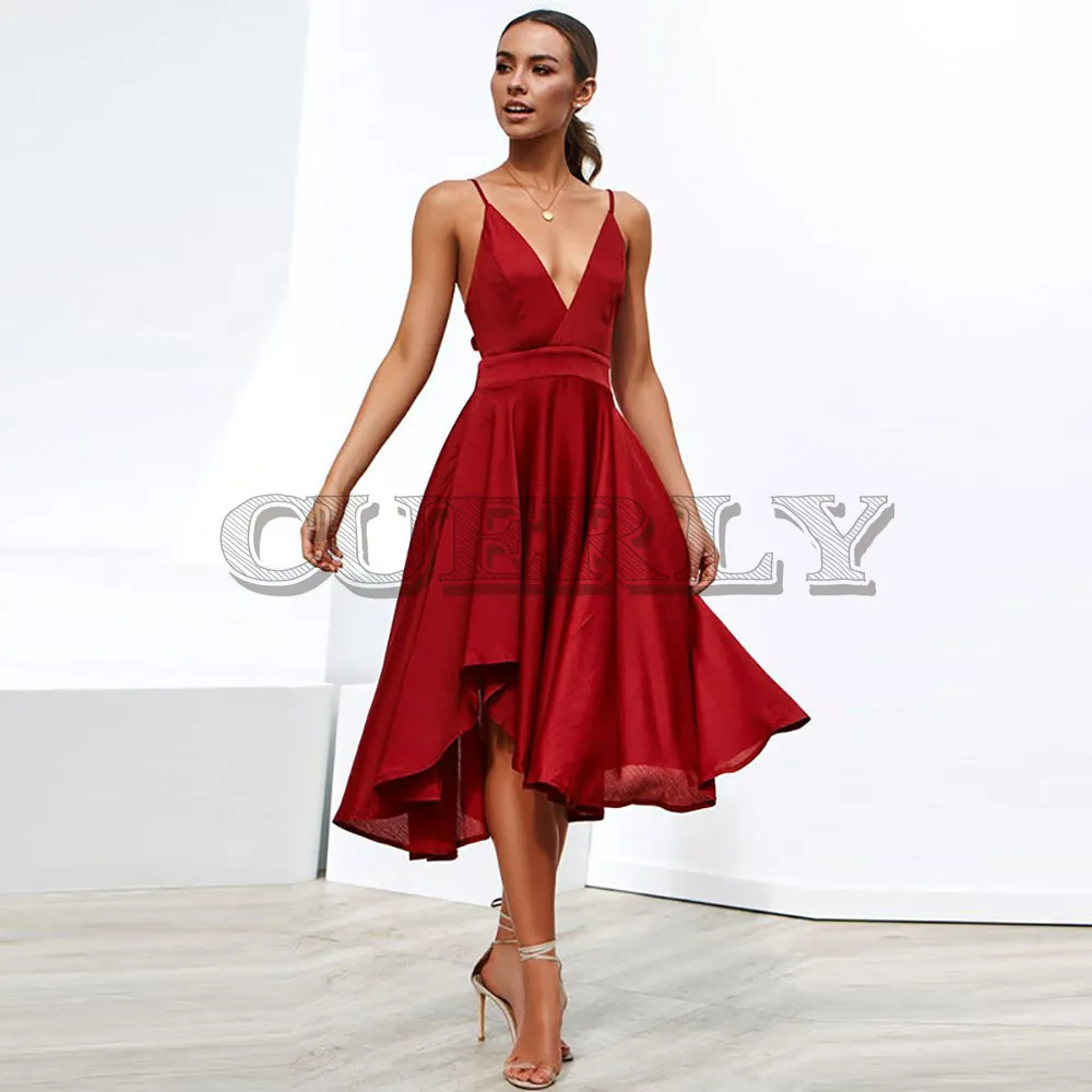 Милое винтажное платье макси с высоким разрезом сексуальное женское глубоким