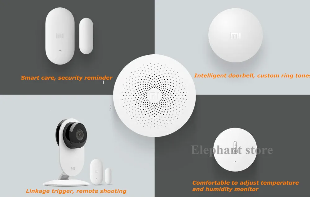 2018 Новый Xiaomi Gateway Mi Smart Control Center комплект для умного дома обновленная версия