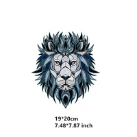 king of forest lion iron on heat transfer printing patches sticker washable for t shirts clothing diy stickers appliques 2019