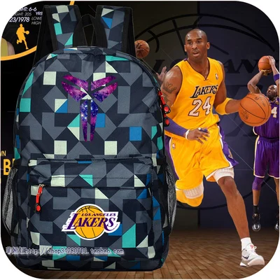 Баскетбол логотип рюкзак студенты коби молодежный школьный брайант мужчина /