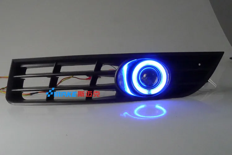 Светодиодные дневные ходовые огни DRL COB angel eye противотуманные фары с крышкой для