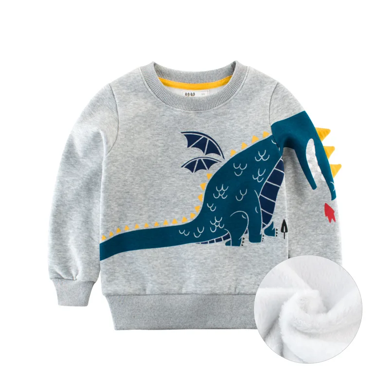 

Spring Children Boys Long Sleeves T-Shirts Cotton Cartoon Dinosaur Children's Shirt Baby Clothes Boys Sweatshirt