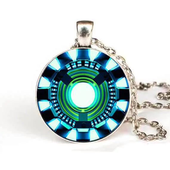 Железный человек Arc ожерелье в виде реактора Тони Старк arc реактор кулон цепочка