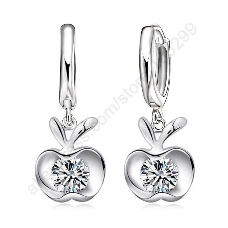 Ожерелье с подвеской и серьги из серебра 925 пробы фианитом|jewelry set 925|set sterling silverjewelry