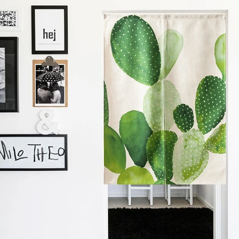 Дверная занавеска С креплением Fuji дверная БАЛДАХИНА с зеленым растительным