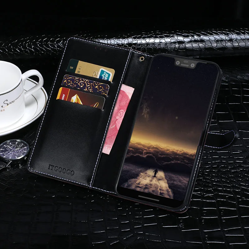 Itgoogo для Google Pixel 3 XL чехол Роскошный кожаный флип защитный телефона сзади