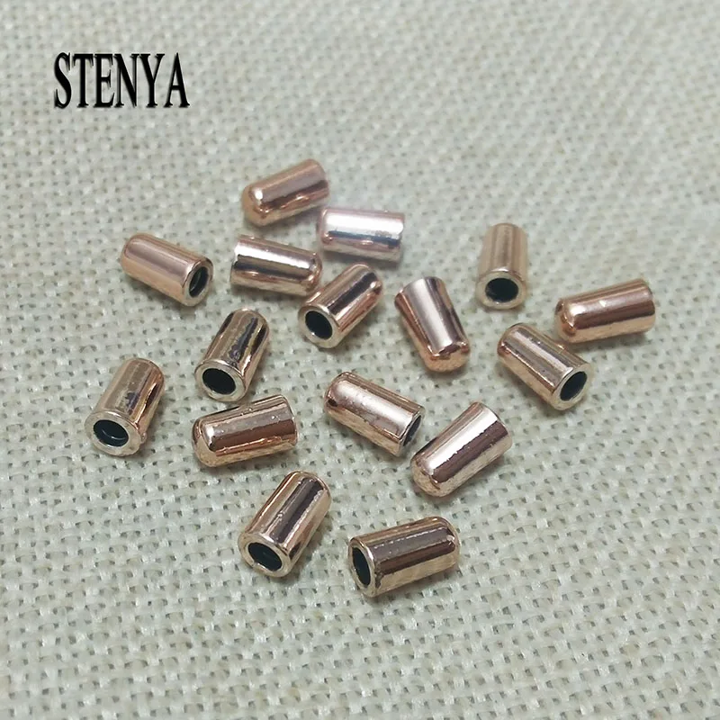 Концевики для кожаного шнура ожерелья кисточки акриловые бусины фурнитура