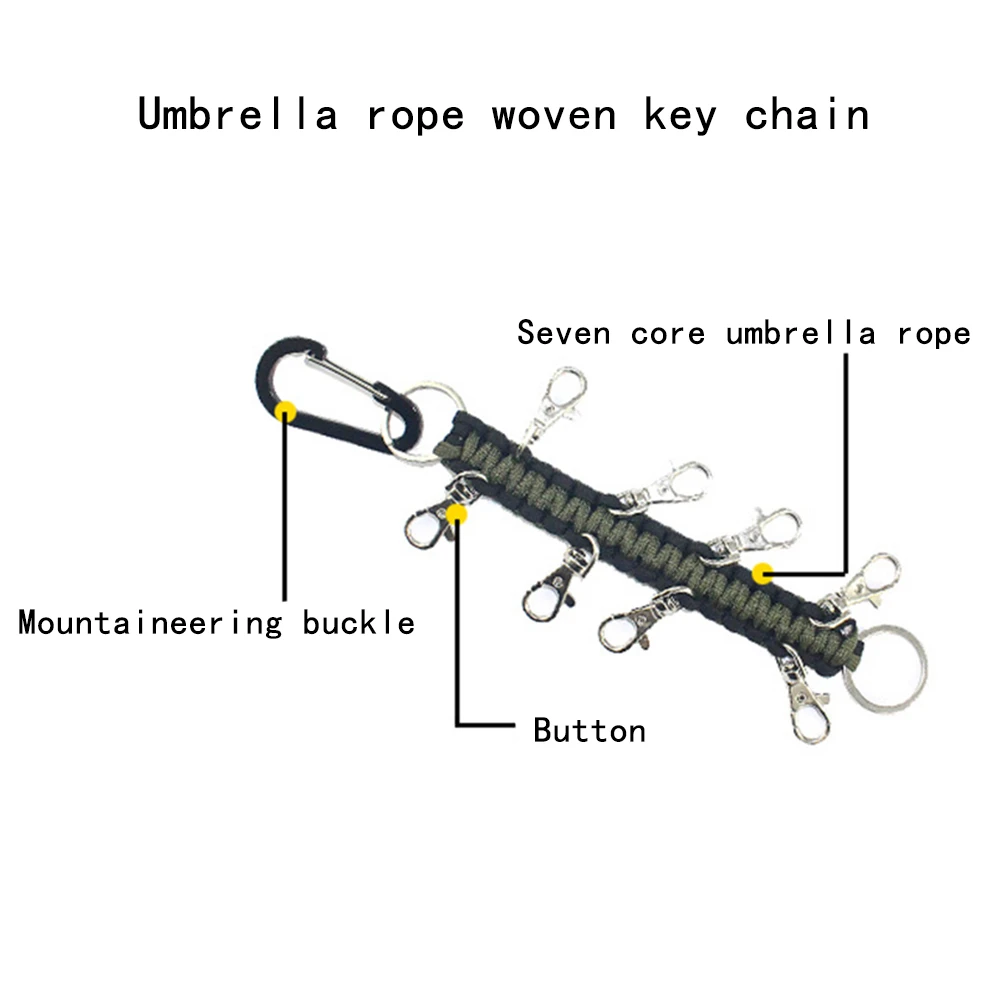 Внешний карабин для ключей.