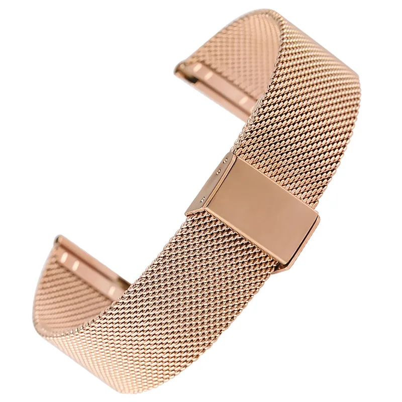 Ремешок стальной сетчатый для наручных часов удобный мягкий быстросъемный