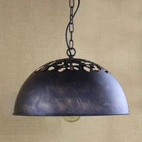 reto vintage industrial hemispherical top pierced large pendant lamp for kitchencabinet bar coffee lights