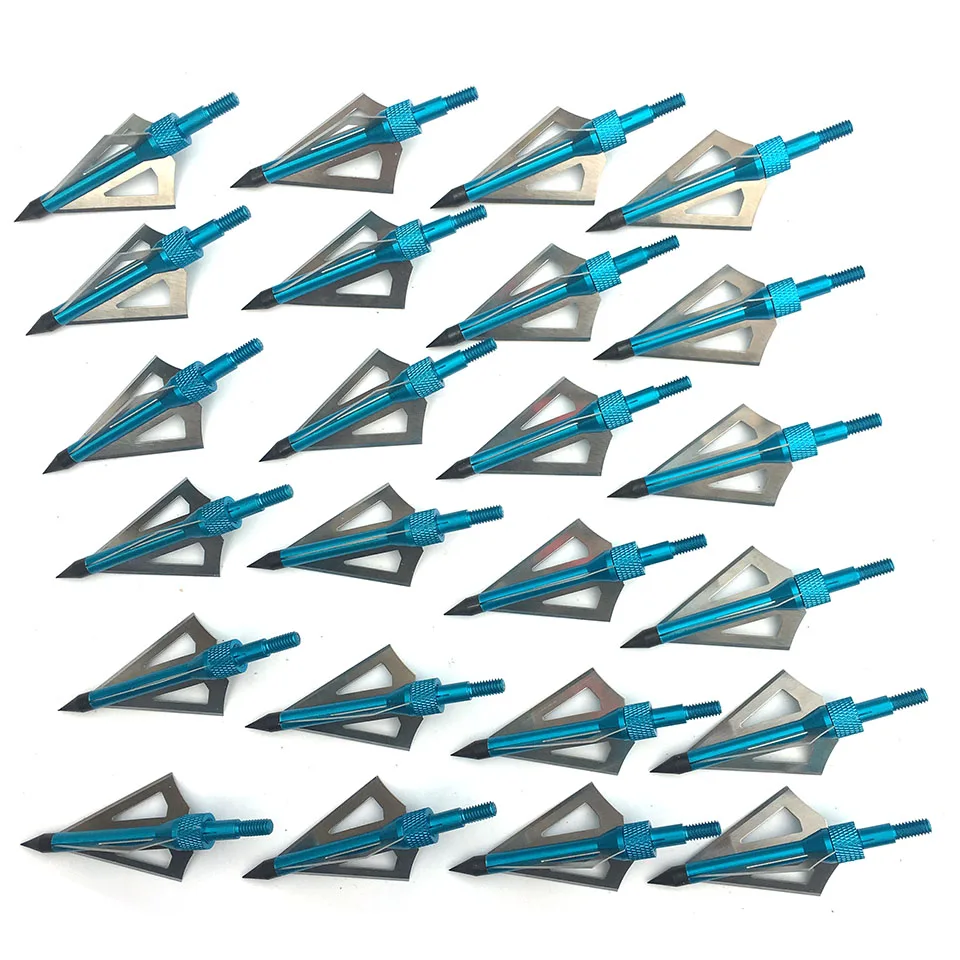 24 шт./лот 100 наконечник стрелы для охотничьего арбалета с 3 фиксированными