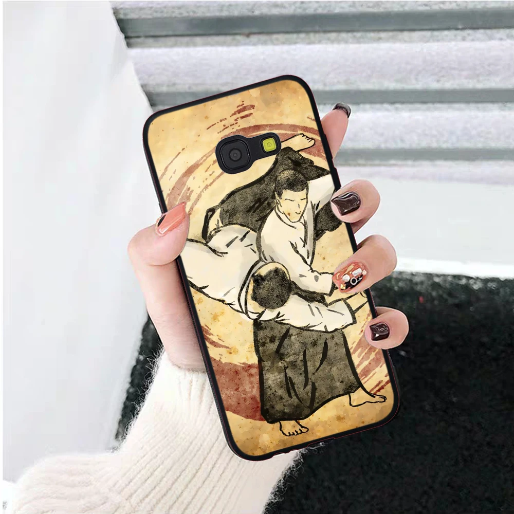 Японский силиконовый чехол aikido Judo для Samsung A2 Core A3 A5 A6 Plus A7 A8 A9 A10 A30 A50 A60 A70 A10S A30S A50S