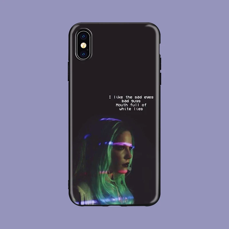 Halsey мягкий силиконовый черный чехол для телефона iPhone 5 5S SE 6 6s 7 8 plus X Xs XR max для Apple 5s