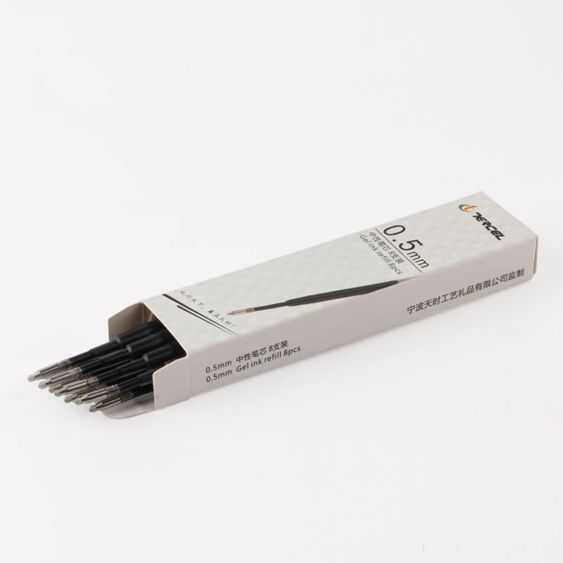 TERCEL 8 палочки черной чернильной ручки шариковая ручка офисные и школьные