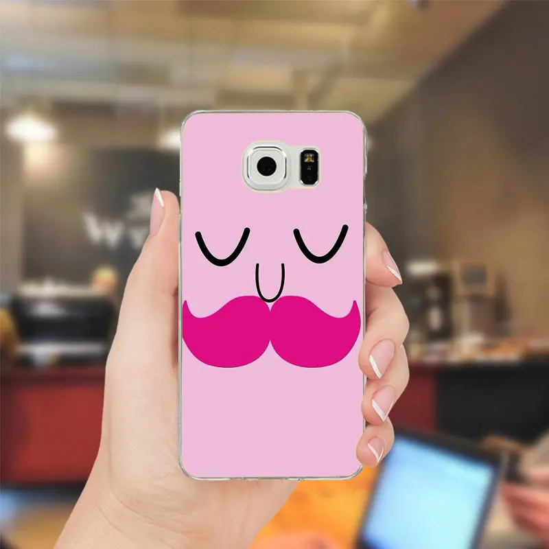 Я люблю Усы Мягкие TPU кремния телефон чехлы для samsung Galaxy Note 2 3 4 5 8 S2 S3 S4 s5 мини S6 S7 S8 S9