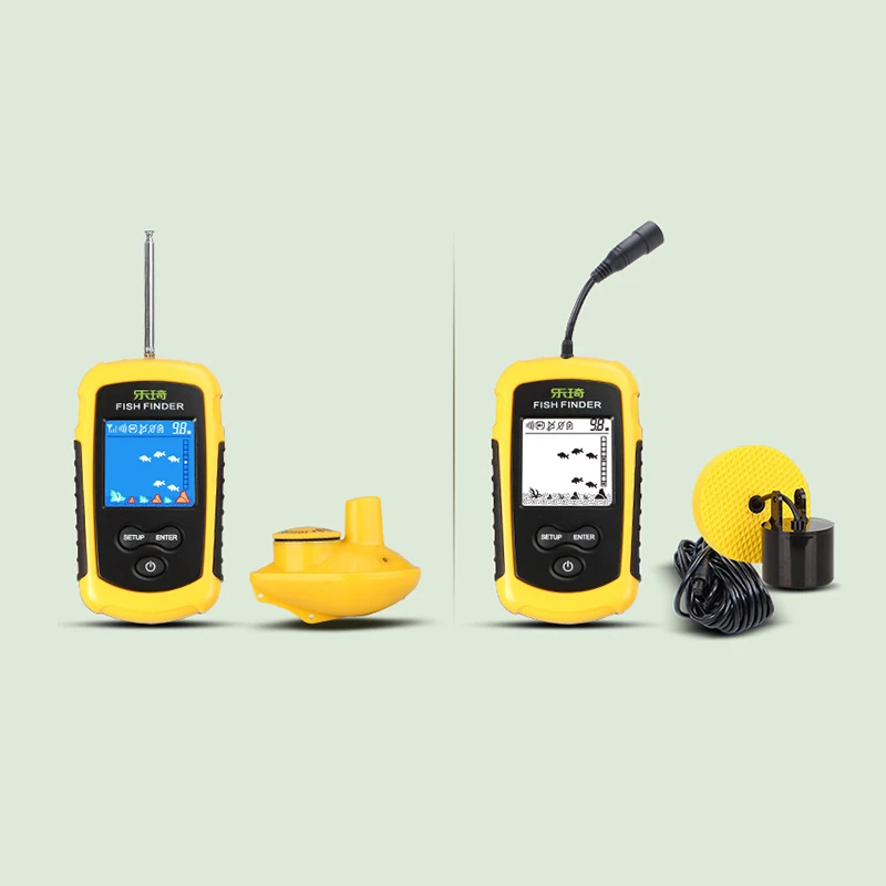 LUCKY Sonar Wireless Fish Finder Portable Visual High Clear Shoal Of Detector With Detecting Range 100 Meters For | Спорт и