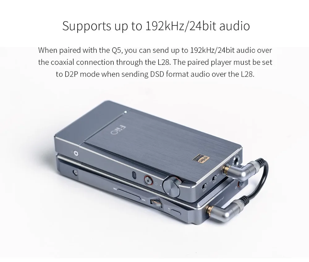 FIIO L28 декодированный кабель для fiio Q5 усилитель и FIIO плеер специальная Коаксиальная линия передачи данных подходит для X3 II MARK III X5 III X5S X7