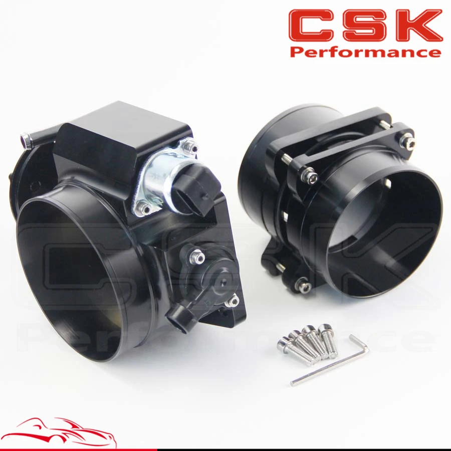 102mm Throttle Body / TPS + Mass Air Flow Maf Adapter Ends Fits For 98-02 Ls1 Chevy Black Silver | Автомобили и мотоциклы