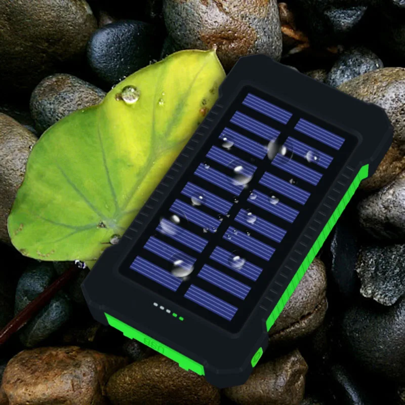 20000 mAh power Bank водонепроницаемое ударное падение сопротивление двойной USB зарядное