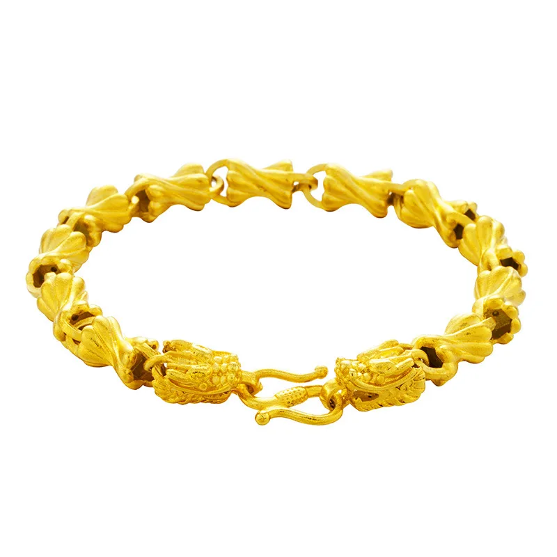 

Unique Wrist Chain Bracelet Yellow Gold Filled Solid Mens Bracelet Jewelry