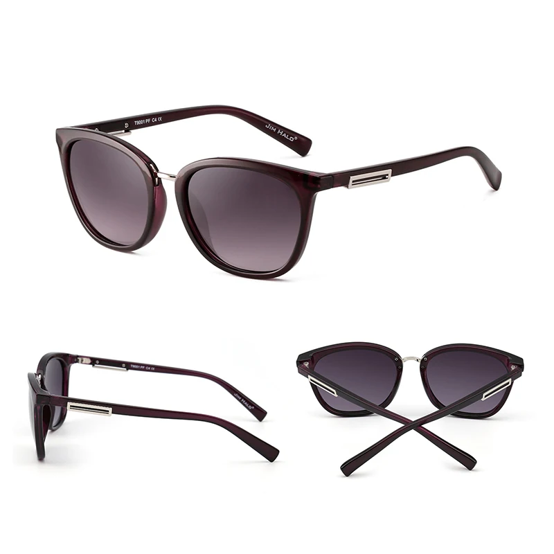 JM поляризованный градиент классические солнцезащитные очки ретро Кот