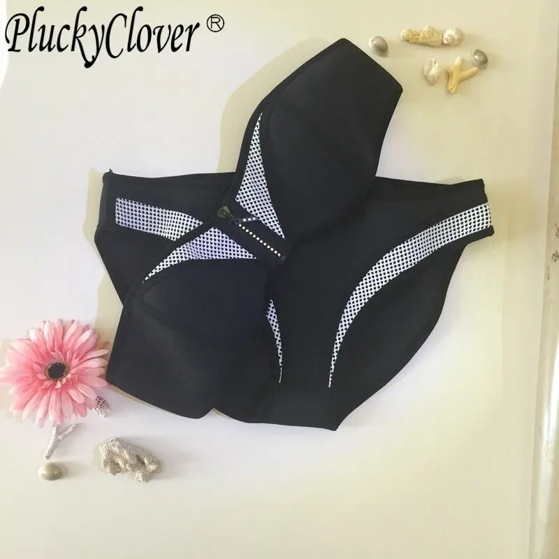 Большой зазор! Новинка 2019 бикини без бретелек сетчатый лоскутный купальник из