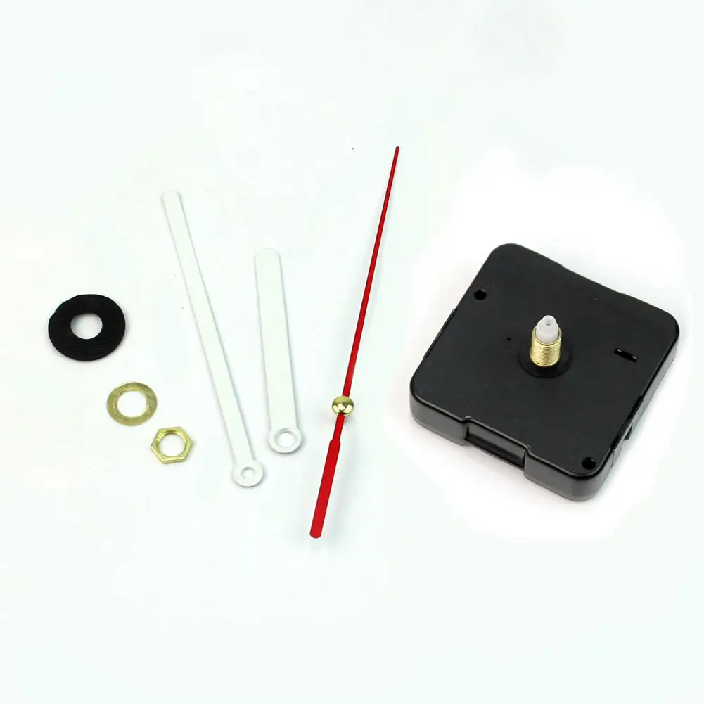 Новый современный черный кварцевый механизм настенных часов белый красный