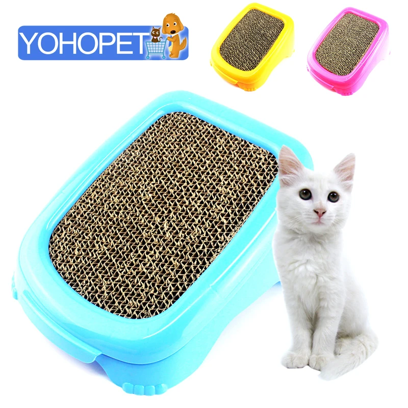 Новая игрушка для домашних животных кошачья Когтеточка из гофрированного